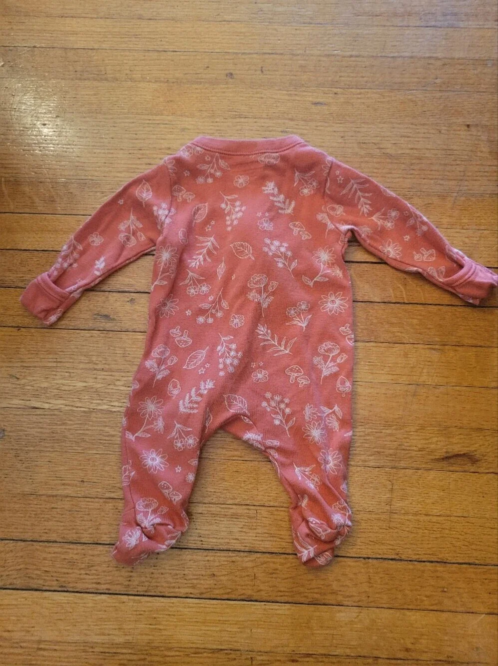 Old Navy Baby Footed Pajamas Set - White & Orange
